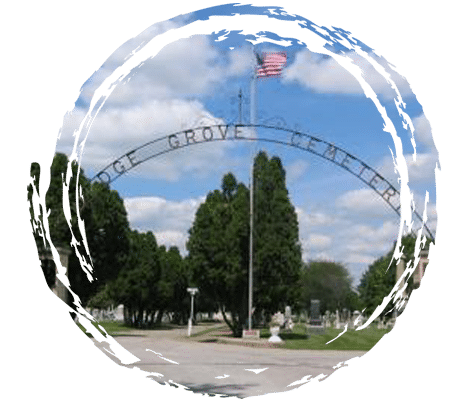 Entrance of Dodge Grove Cemerery in Mattoon, Illinois.